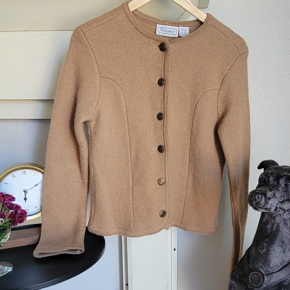 VTG Bridgewater Classics 100% Wool Sweater Cardigan - Picture 7 of 11